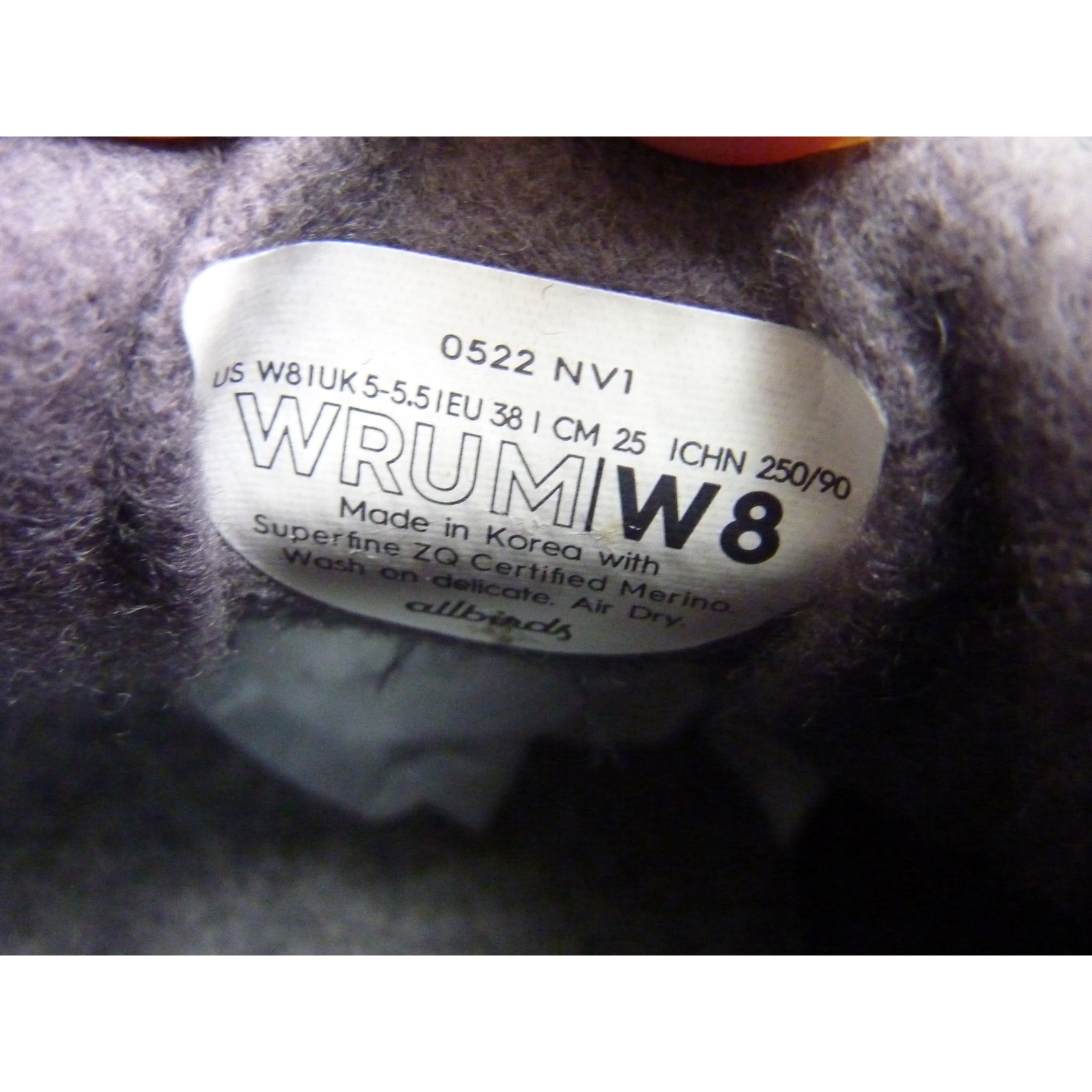 Allbirds Womens Wool Runner Up Mizzle Sneakers Size 8 Medium Grey High Top Nwt — image 5 of 7